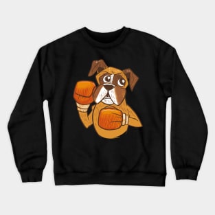 boxer-dog-boxing- Crewneck Sweatshirt